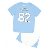 Maglie da calcio Manchester City Rico Lewis #82 Prima Maglia Bambino 2023-24 Manica Corta (+ Pantaloni corti)